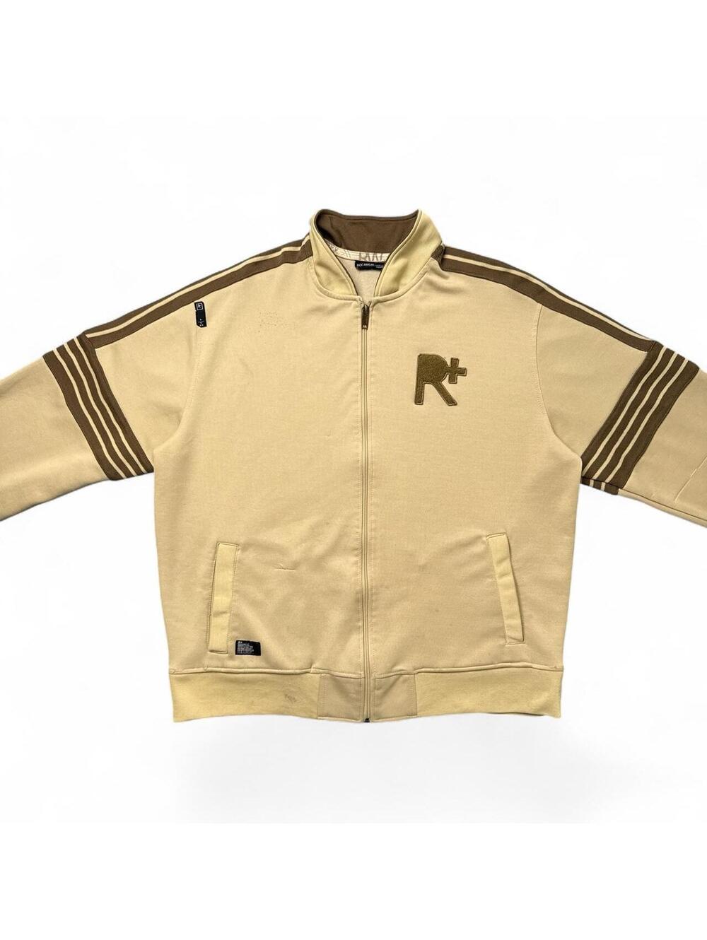 Y2K Rocawear 00s Zip Up Beige Grunge Jacket